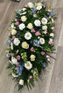 Funerals & Sympathy | White/Pink/Blue Coffin Spray