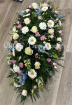 Funerals & Sympathy | White/Pink/Blue Coffin Spray