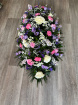 Funerals & Sympathy | Pink/purple/white coffin spray