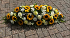 Funerals & Sympathy | Sunflower Coffin Spray