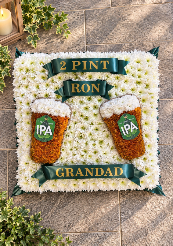 Funerals & Sympathy | 2 Pint Ron