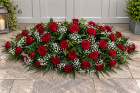 Funerals & Sympathy | Red rose coffin spray