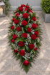 Funerals & Sympathy | Red rose coffin spray