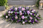 Funerals & Sympathy | Purple and Lilac coffin Spray