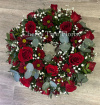 Funerals & Sympathy | Red Rose & Chrysanthemum Wreath