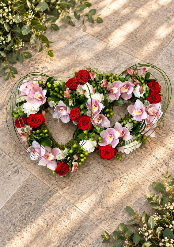 Funerals & Sympathy | Double Open Heart