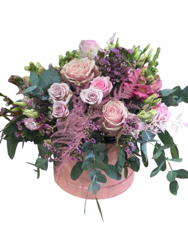 Bouquets | Pretty pink hatbox
