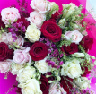 Bouquets | K Florals Red White & Pink Rose Signature Bouquet