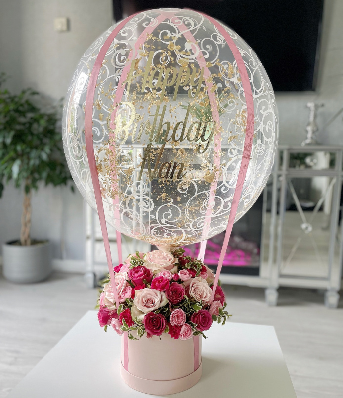 Floral Gifts | Pretty Pink Hot Air Balloon