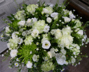 Funeral | Loose all white posy
