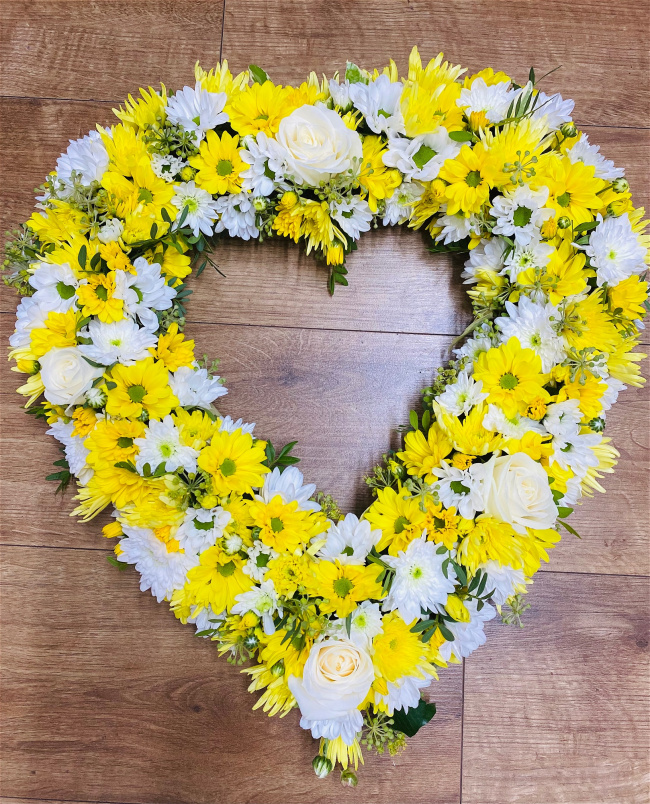 Funeral | Yellow and White - Open Heart