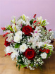 Christmas Collection  | “Christmas Cheer” Flower Arrangement in a hat box