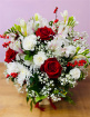 Christmas Collection  | “Christmas Cheer” Flower Arrangement in a hat box