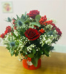 Arrangements | Christmas Collection  | “Have a Very Berry Christmas!” - Hat Box Arrangement