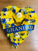 Funeral | Yellow and Blue Heart