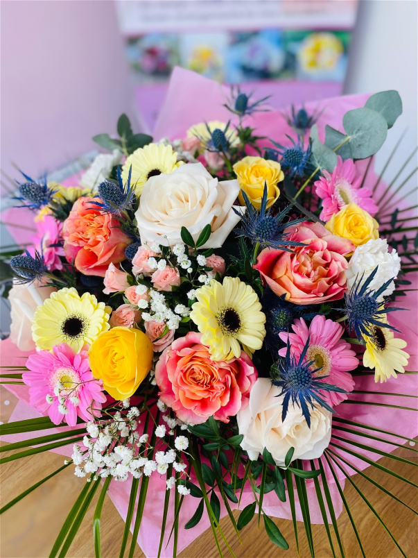 Anniversary | Birthdays | Bouquets | Get well soon flowers | Leaving flowers | Mother's Day | New baby flowers | New home flowers | Spring Collection | “Sunny Day “ bouquet