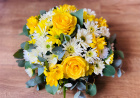 Funeral | Yellow  And White Posy