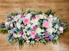 Funeral | Light pink and white funeral spray