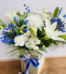 Birthdays | Bouquets | Sympathy Flowers | “Blue Waves “