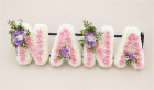 Funeral | NANA  - pink , white and lilac