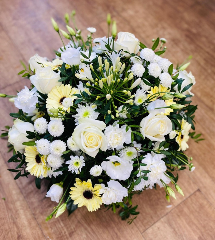 Funeral | White & Cream Funeral Posy