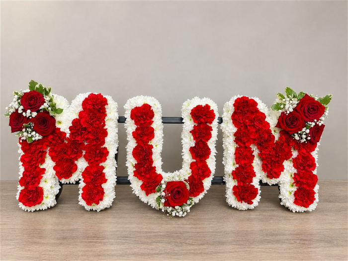 Funeral | MUM - red and white