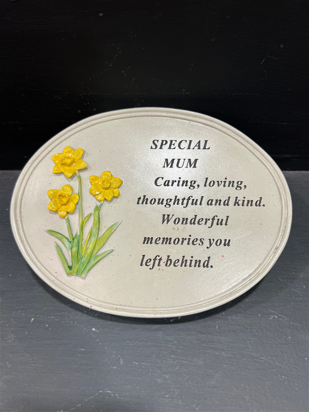 memorial plaques | MUM Daffodil Plaque