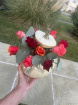 Autumn Picks | Small Pumpkin With Autumn Roses