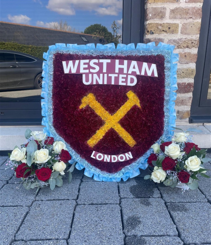 Funeral Bespoke Pieces | West Ham Badge
