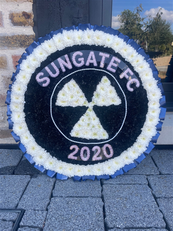 Funeral Bespoke Pieces | Bespoke Football Badge