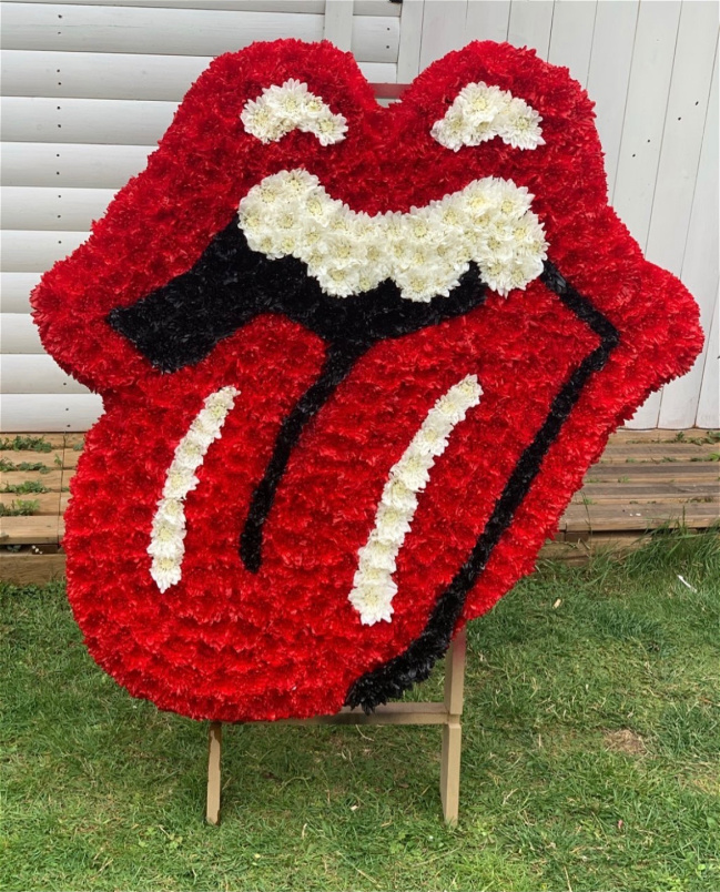 Funeral Bespoke Pieces | Rolling Stones Logo