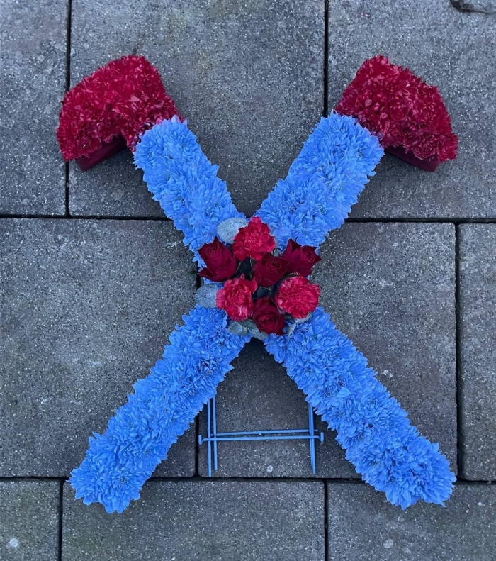 Funeral Bespoke Pieces | 2ft West Ham Hammers