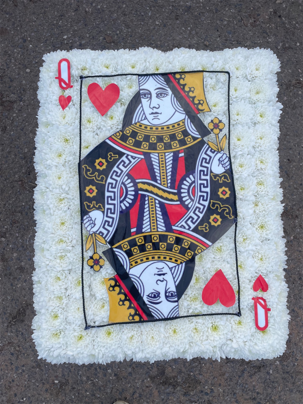 Funeral Bespoke Pieces | Queen Of Hearts