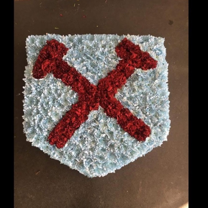 Funeral Bespoke Pieces | West Ham Hammers Badge
