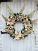 Christmas Artificial Flowers | Gold Wreath