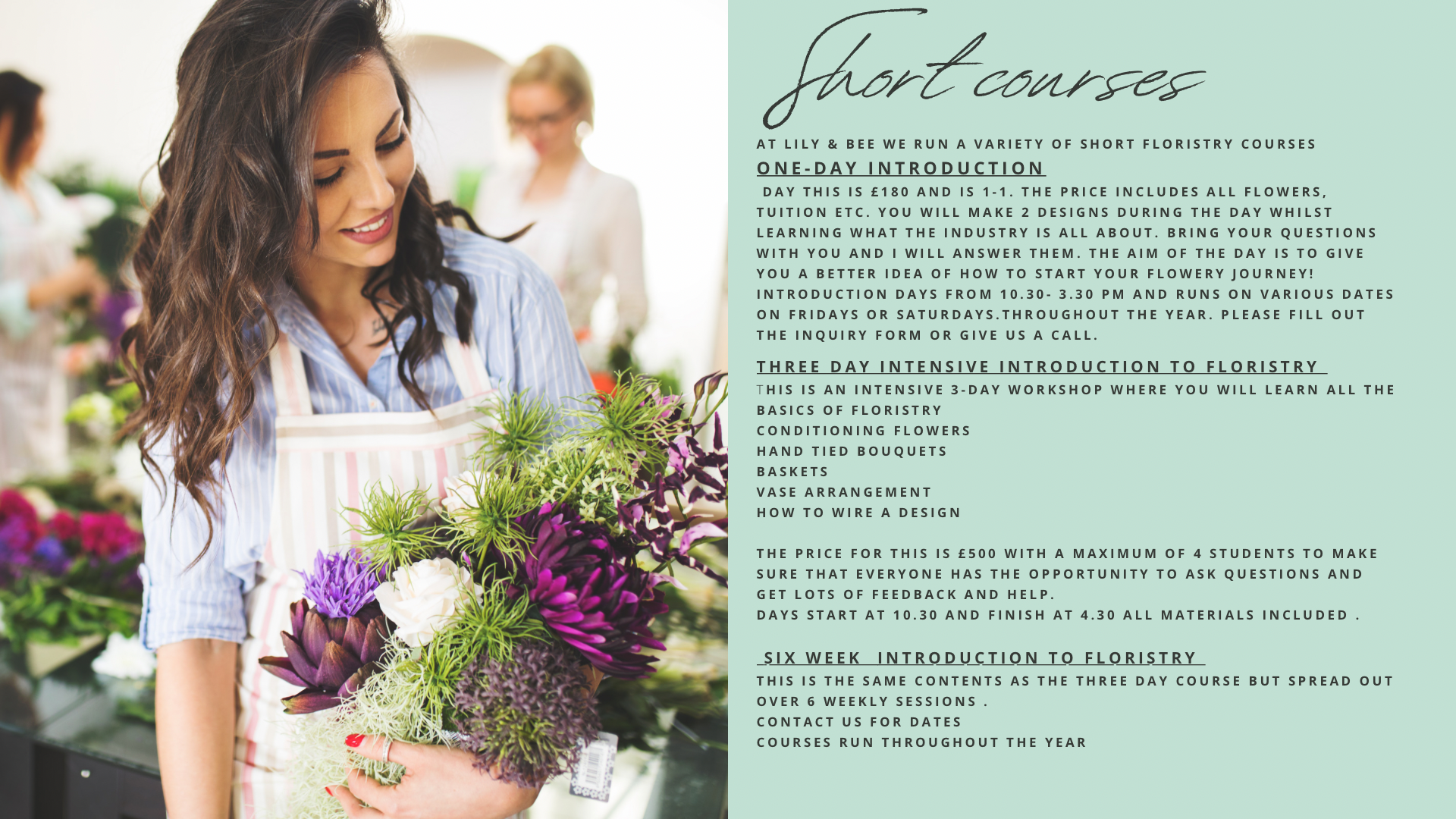 Lily & Bee | Waterlooville | Flower School & Workshops