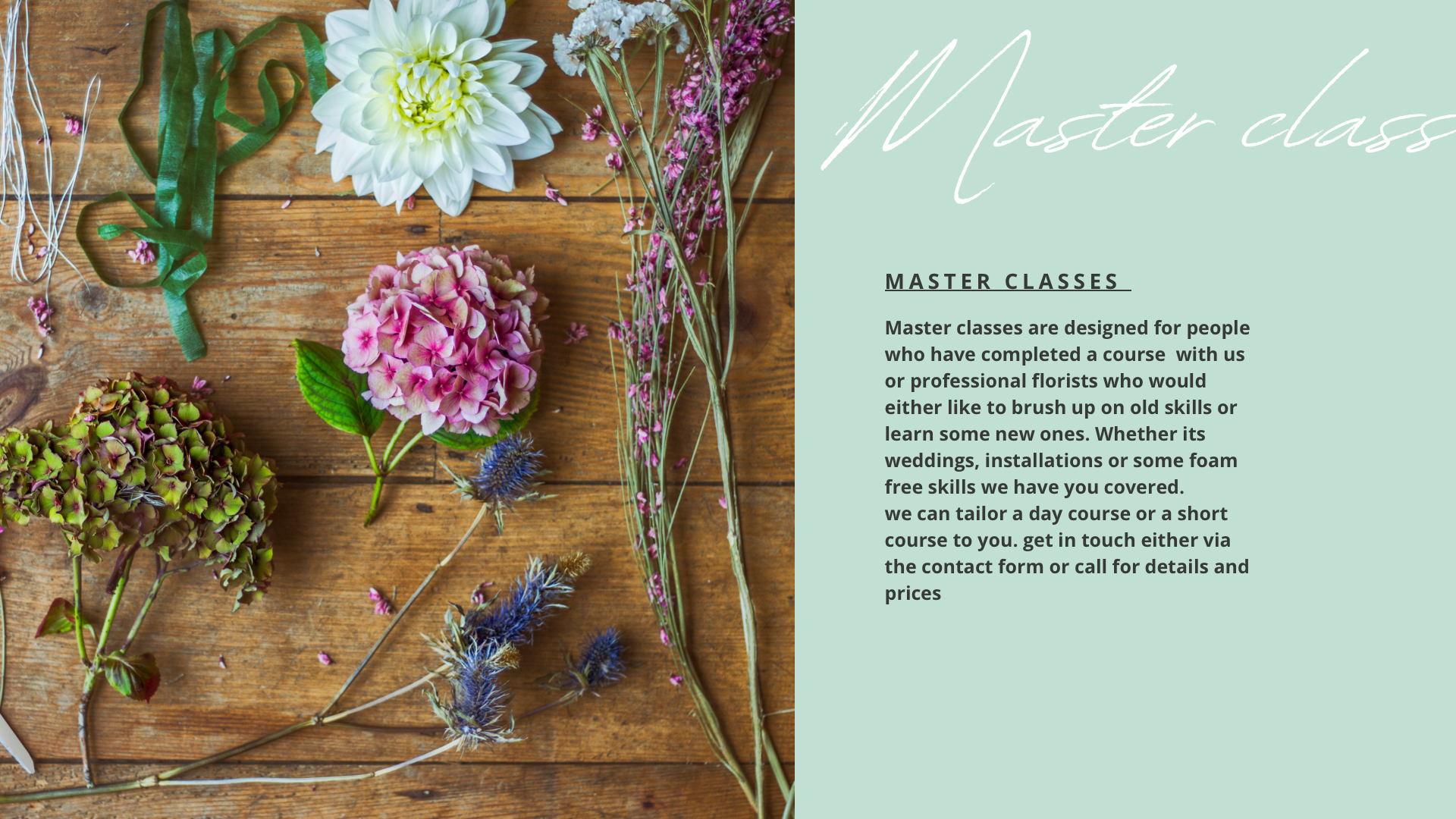 Lily & Bee | Waterlooville | Flower School & Workshops