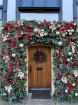 Christmas Door wreath | Christmas florals | Flower installations