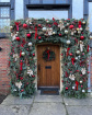 Christmas Door wreath | Christmas florals | Flower installations