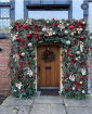 Christmas Door wreath | Christmas florals | Flower installations