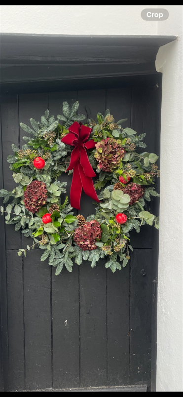  Christmas Door wreath | Christmas florals | The Mulberry