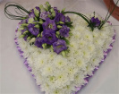 Funeral & Sympathy | Hearts and Crosses | Heart shaped sympathy tribute