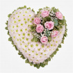 Funeral & Sympathy | Hearts and Crosses | Heart shaped sympathy tribute