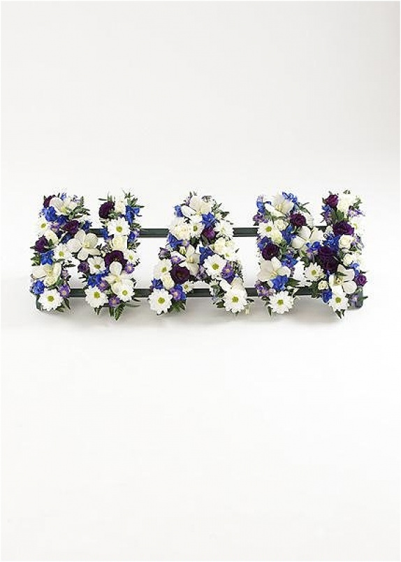 Funeral & Sympathy | Specialised Tributes | Flower covered letters and or numbers