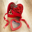 Gift Flowers for all occasions | Ella Heart Shaped flower and chocolate Box