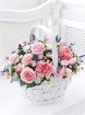 Eco Friendly Gift and Farewell Flowers | Farewell & Sympathy Flowers | Basket of seasonal flowers
