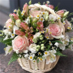 Eco Friendly Gift and Farewell Flowers | Farewell & Sympathy Flowers | Basket of seasonal flowers