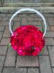 Arrangements | Sympathy Flowers | Red and Pink Flower Basket