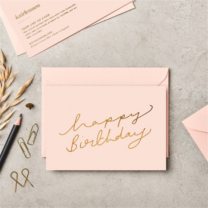 Greeting Cards | Happy Birthday Pink Card