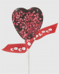 Chocolates | Upsell gifts | Valentine's Day | Milk Chocolate & Raspberry Heart Lolly